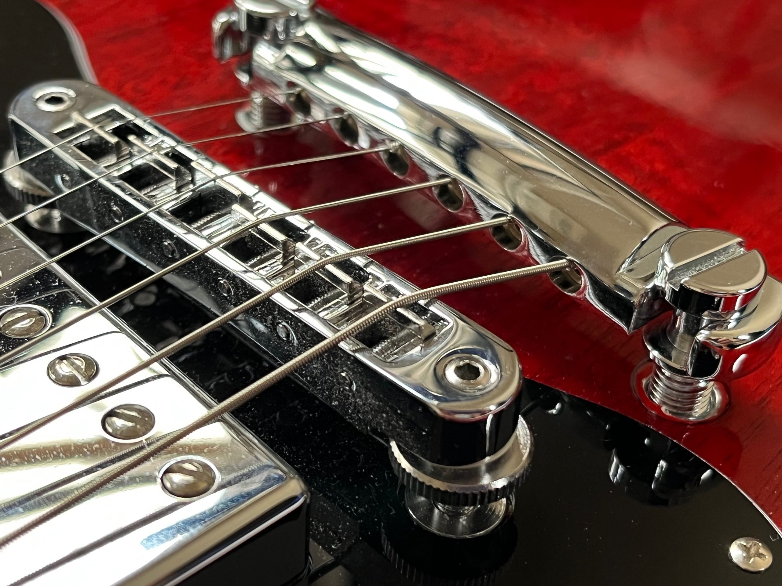 超目玉 ギター ブリッジ ブラック レスポール 新品 楽器・機材